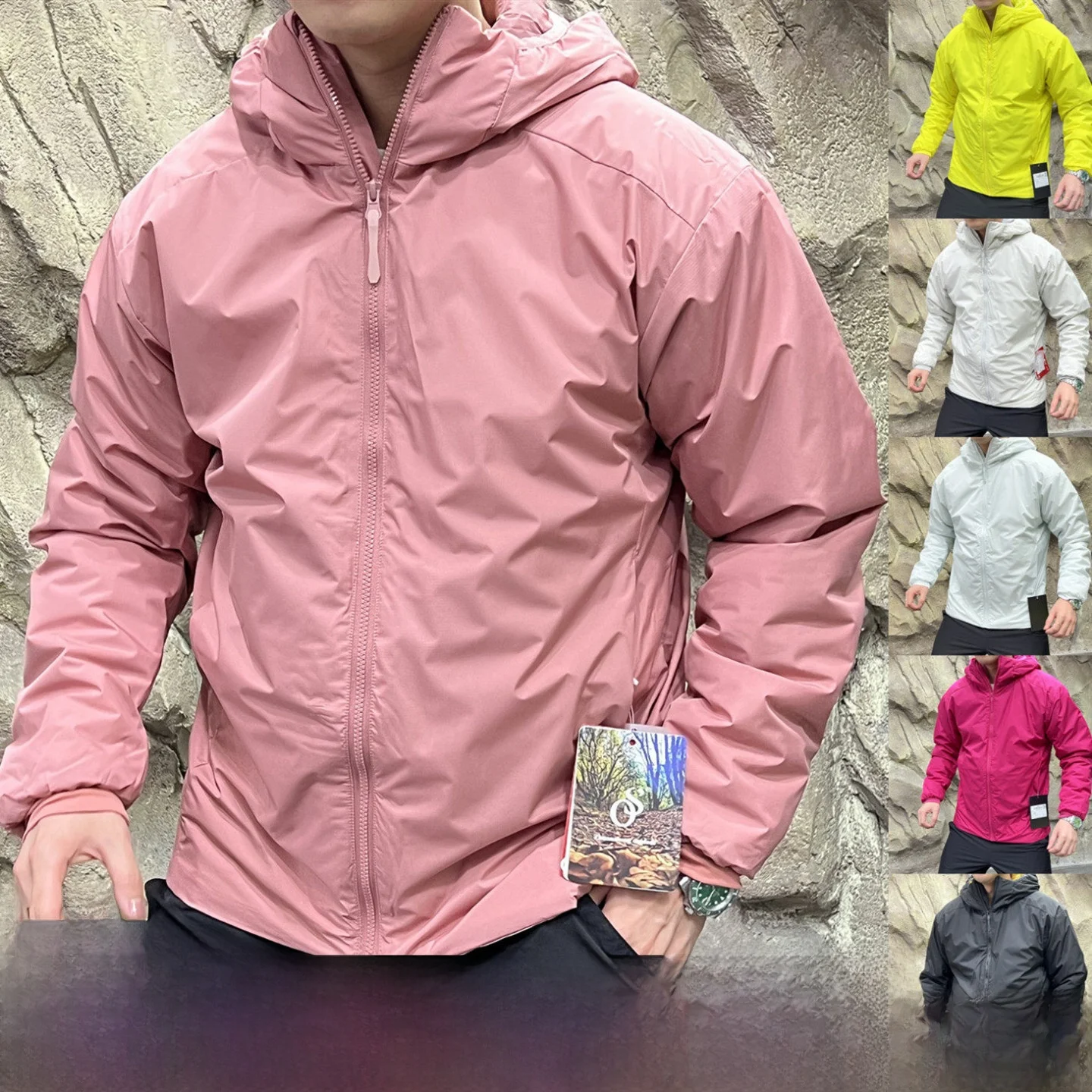 

Лимитированная цветовая гамма Dopne! Высококачественная осенне-зимняя уличная водонепроницаемая легкая теплая хлопковая куртка с капюшоном, модная молодежная повседневная модель