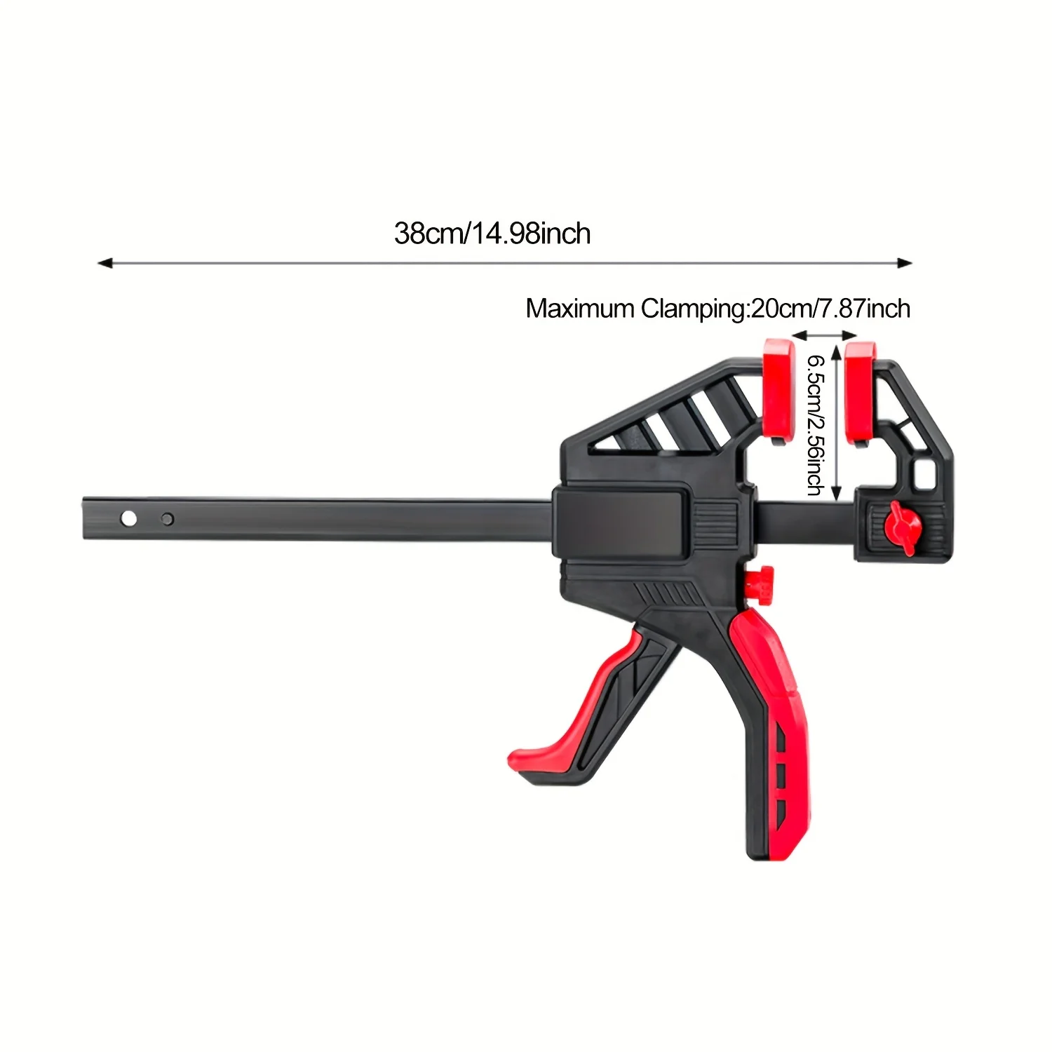 8 Inch F Clamp for Woodworking, Quick Grip Bar Clamp, One Hand Ratchet Clamp Tool for DIY Home Improvement Hand Tools