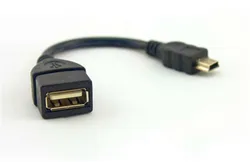 Mini test before send USB A Female to Mini USB B Male Cable Adapter 5P OTG V3 Port Data Cable For Car Audio Tablet For MP3 MP4