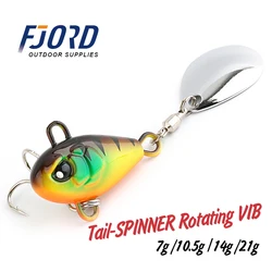 FJORD Tail Spinner Baits 7g 10.5g 14g 21g Fishing Lure Vib Metal Casting Shore Jig Spoon Fishing Artificial Bait Accessories