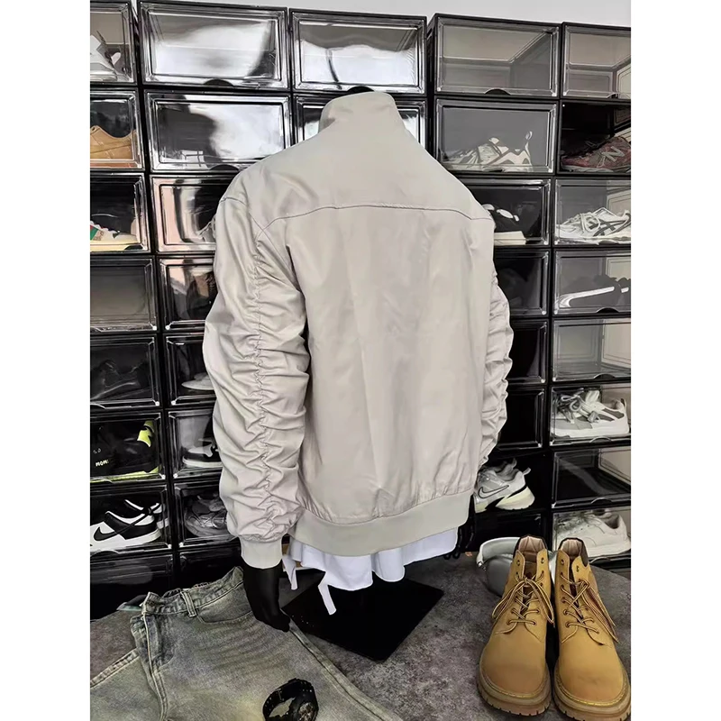 

Corduroy Flight Jaet Men's ort American Retro Winter Coat Warm Cotton Baseball orm Trendy Polyester Fiber Thiened