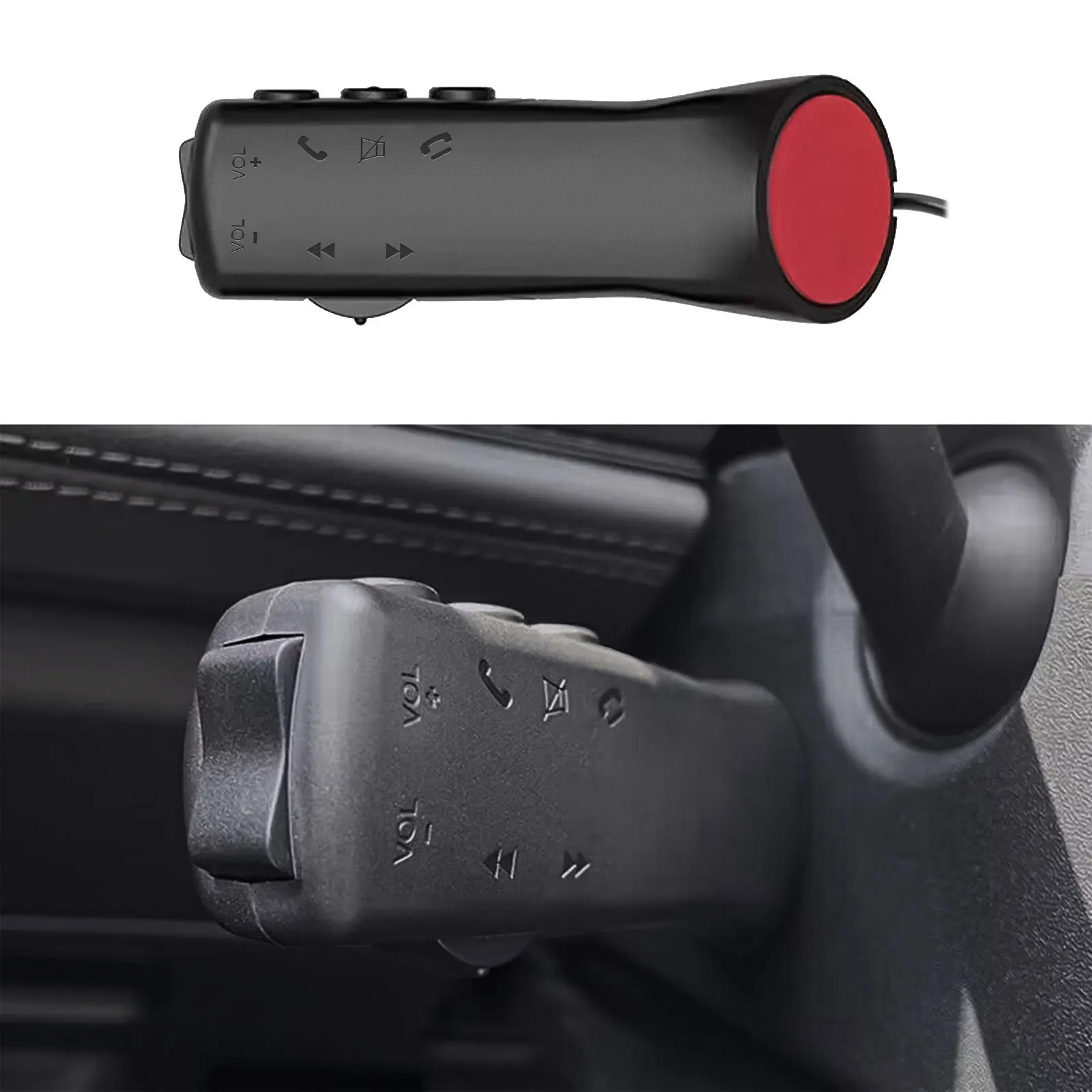 AD Car Steering Wheel Control Button 7 Key for Car Radio DVD GPS Multimedia Navigation Head Unit Remote Control New Style K0167
