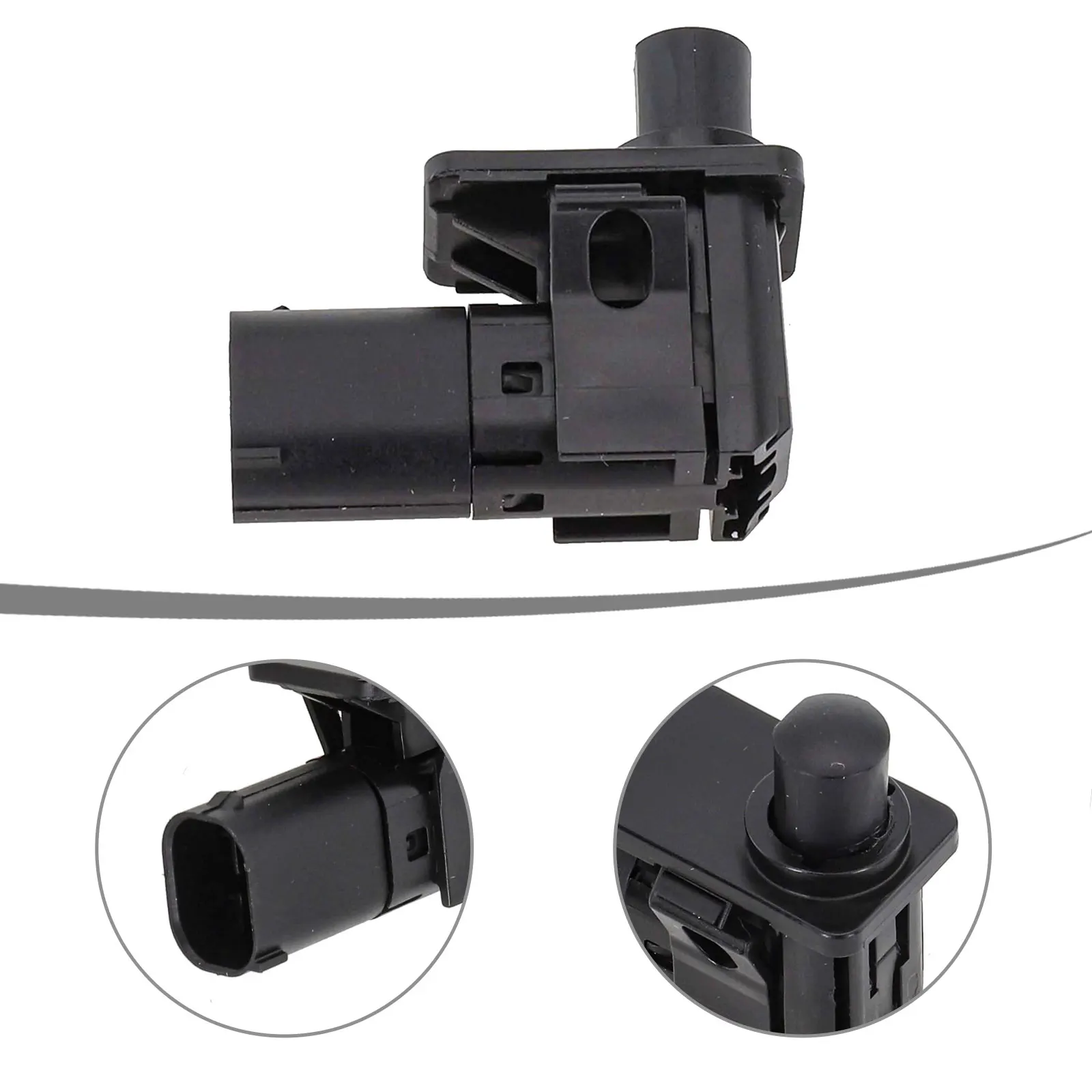 Car Maintenance ABS Black Alarm Switch Made Of High-strength Materials ABS Material Black Color Easy Installation