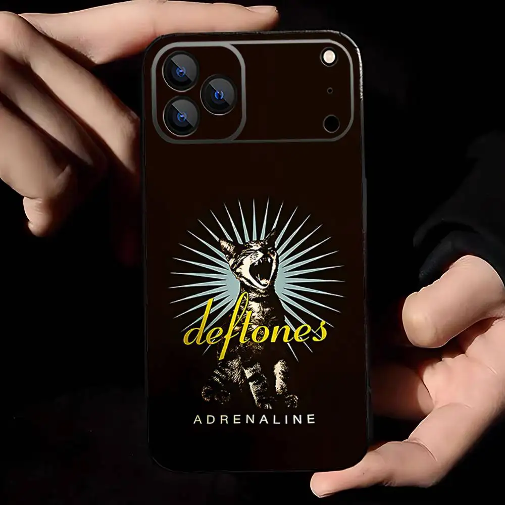 Private Music D-Deftones Phone Case For iPhone 17,16,15,14,13,12,11,Pro,Max,Plus,E,Air,Mini Protective Black Cover