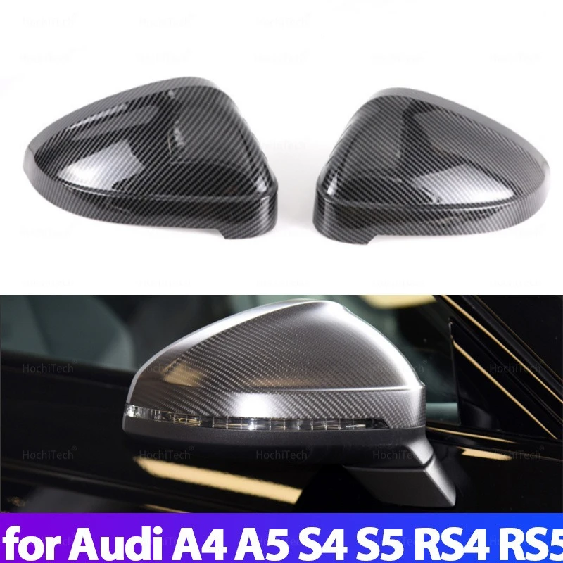 

Подходит для Audi A4 S4 RS4 A5 S5 RS5 B9 2016-2023, сменный чехол для зеркала из углеродного волокна с переносом воды