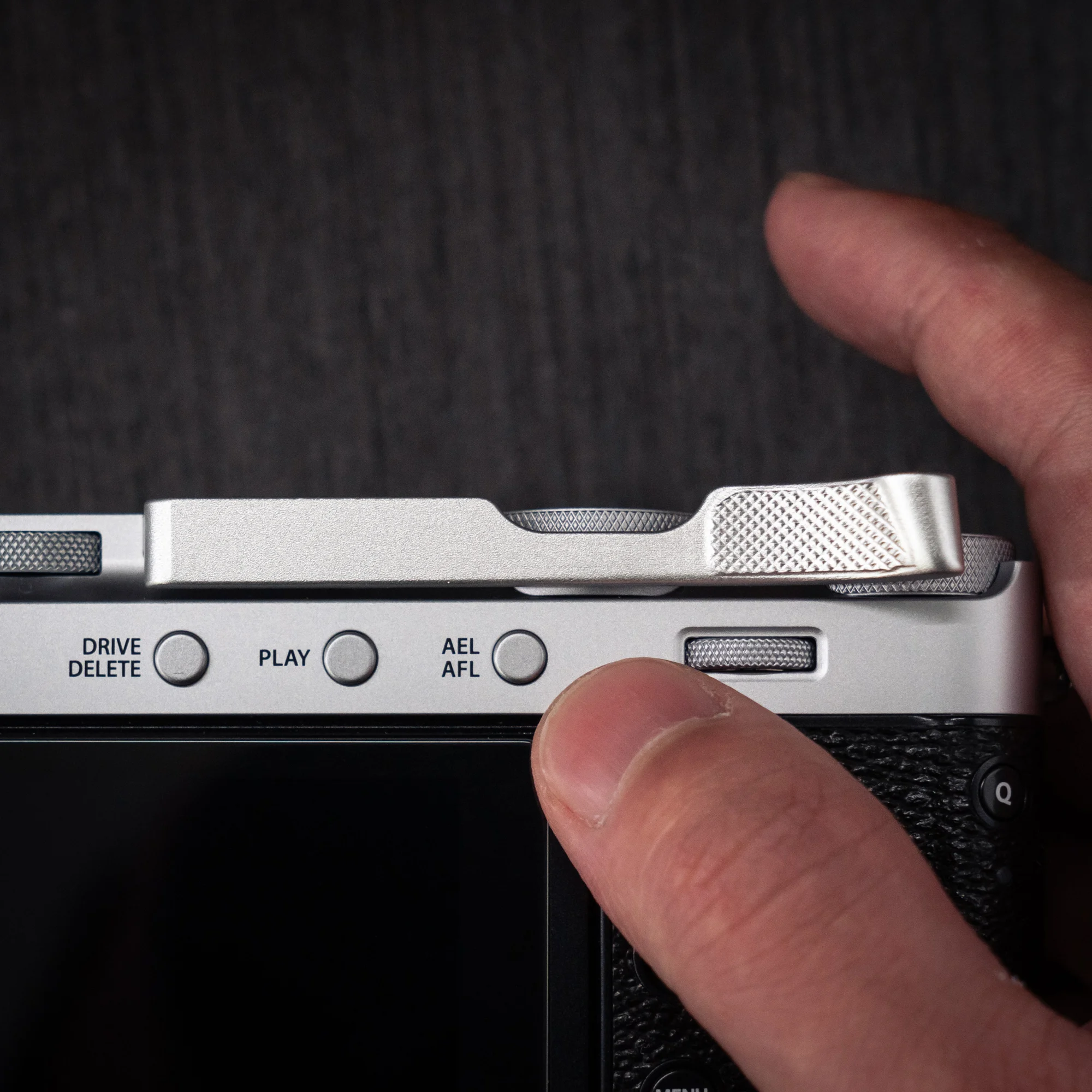 Aluminium-Metall-Thumb-Up-Griff für Fujifilm XE5 Fuji X-E5 Kamera-Handgriff – Detail 3