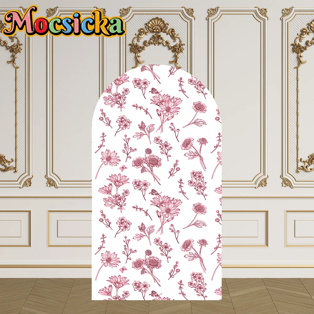 Mocsicka 2-Sided غطاء قوس الفتيات فقط أريد أن تكون واحد الديكور خلفية استحمام الطفل قوس جدار فتاة الأطفال حفلة عيد ميلاد حفلة موسيقية