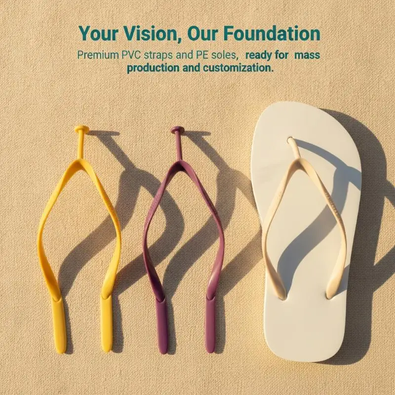 Ersatzriemen für Gummisandalen, abriebfester Dreipunkt-Clip, Zubehör für Flip-Flops zur Reparatur von beschädigten Sandalen. – Detail 2