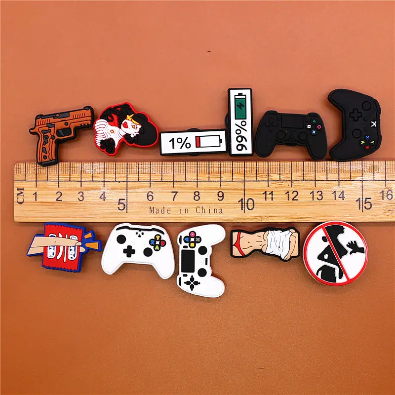 1pcs Female Vampire Daily Life PVC Shoe Charms Accessories Caring for Women Shoe Buckle Decorations Girls Gifts