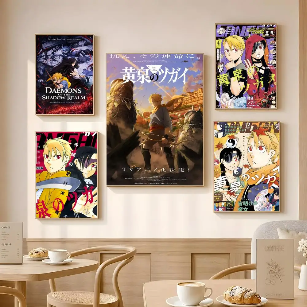 Anime Daemons of the Shadow Realm Poster Poster Self-adhesive Art Waterproof Paper Sticker Coffee House Bar Room Wall Decor