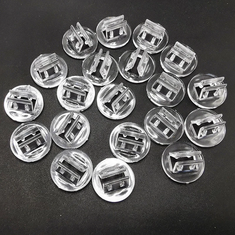 10 Pcs New 20mm Transparent Plastic Base Round Card Holders Board Games Toys Accessories Stand