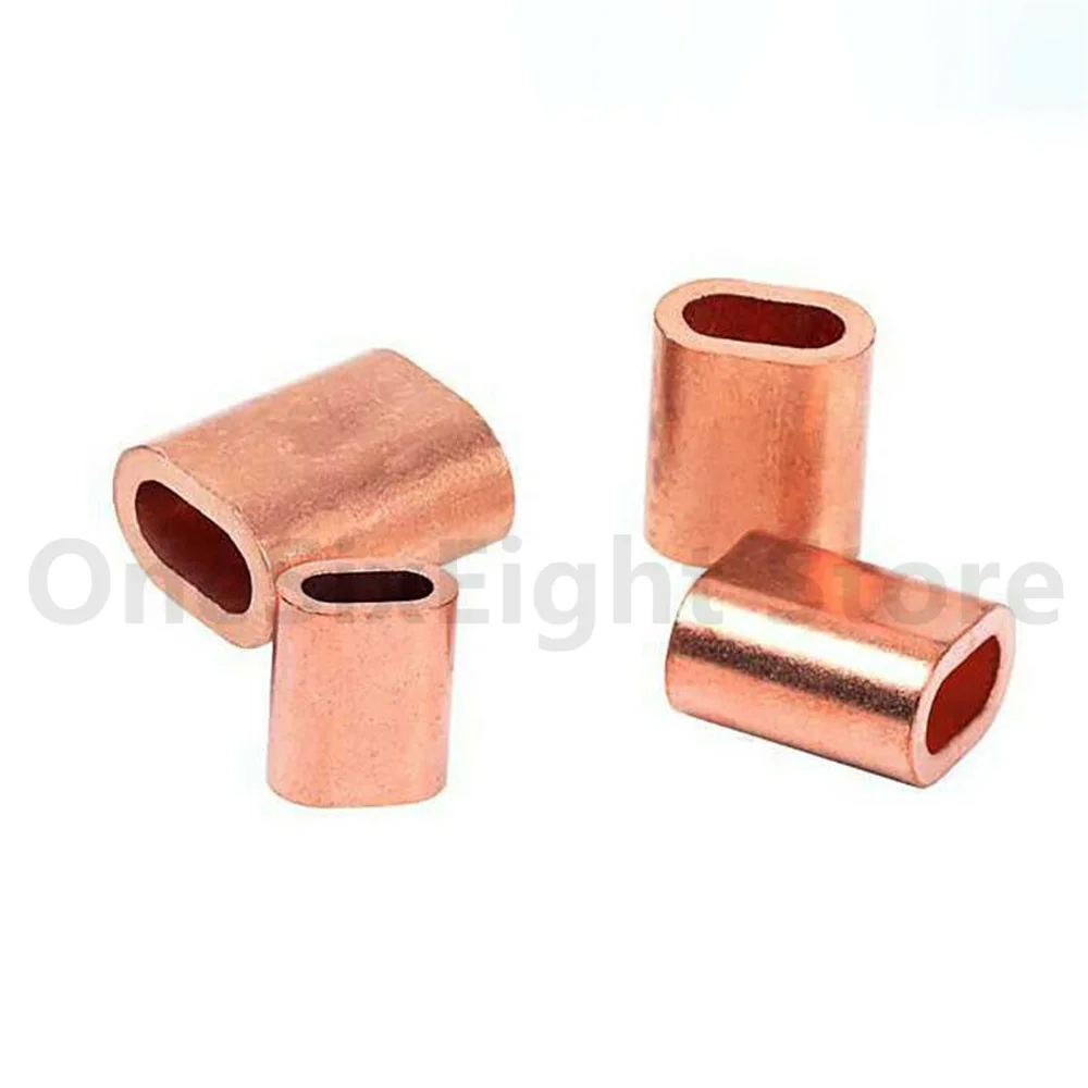 Oval Aluminium/copper Swage Crimps Sleeves for Stainless Steel Wire Rope Cable