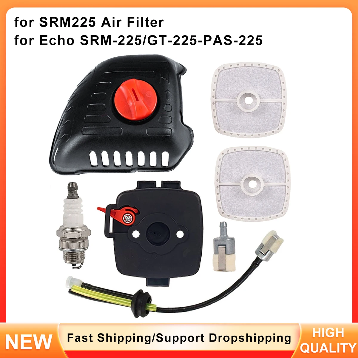 Replacement Air Filter & Pre-Filter Set for Stihl SRM225 - Compatible with K93, GT225, PAS225, PE225, PPF225 Trimmer