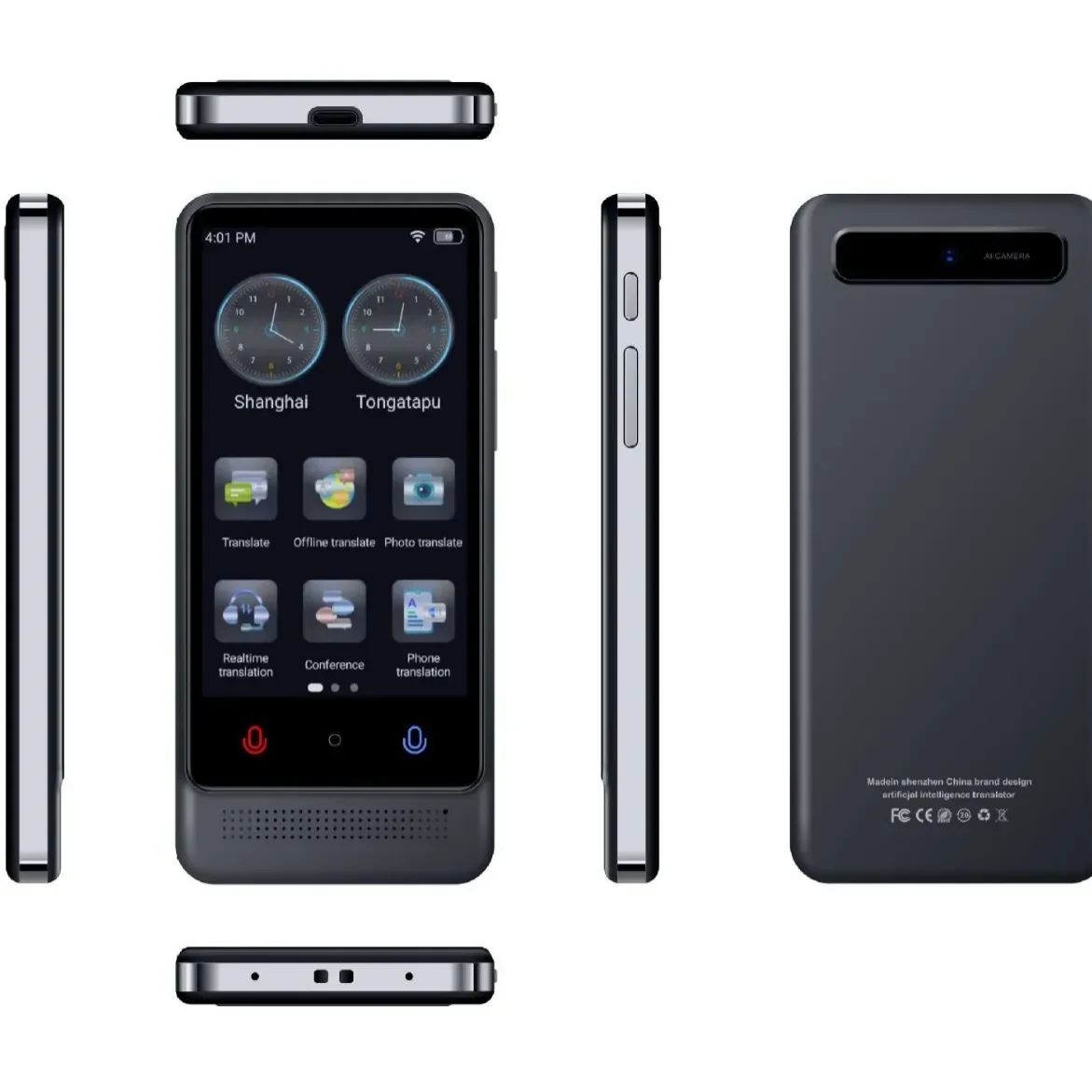 M12 Intelligent Offline Polish Ukrainian Turkish Czech Russian Translator Online 137 Languages AI Chatgpt Translation Equipment