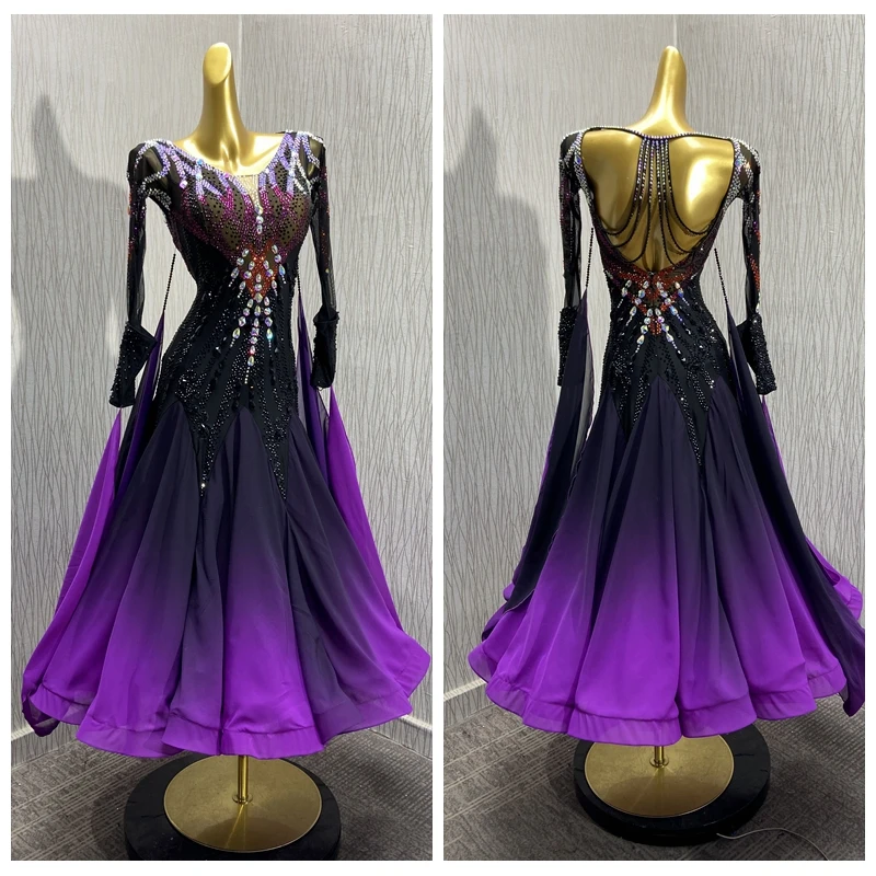 

Waltz Ballroom Dance Dress Women Competition Dance Ballroom Dancing Costume standard dance dress women competition 2024