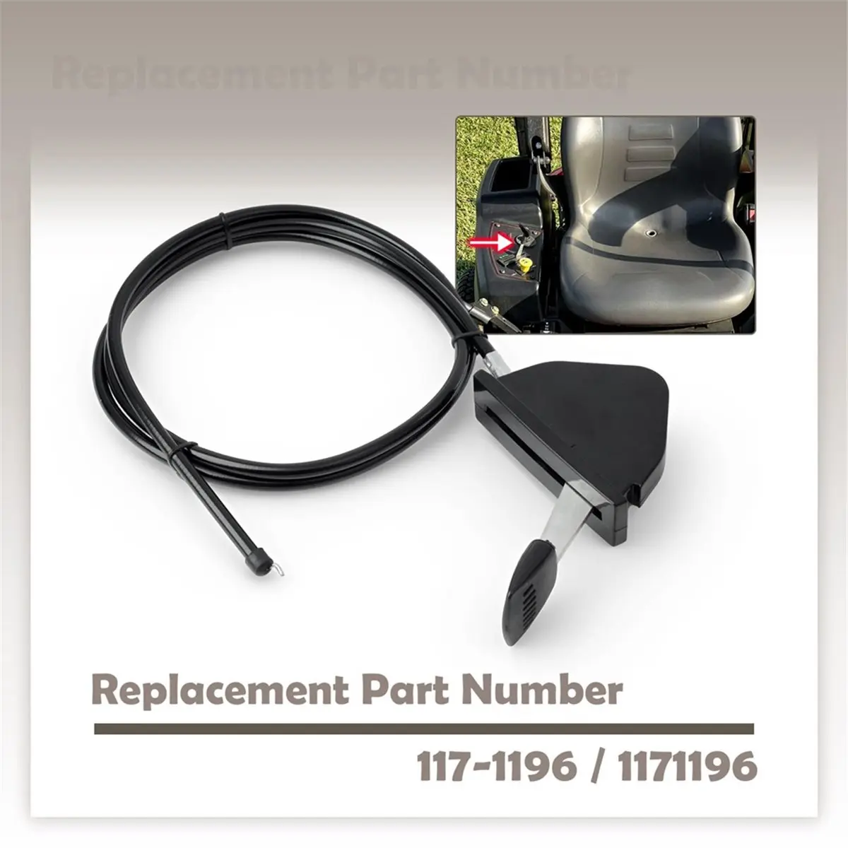 Premium Household 117-1196 Throttle Cable for ZX4800 ZX5000 ZX5400 ZX5450 ZX6000 Zero Turn Mower Throttle Control Cables Part