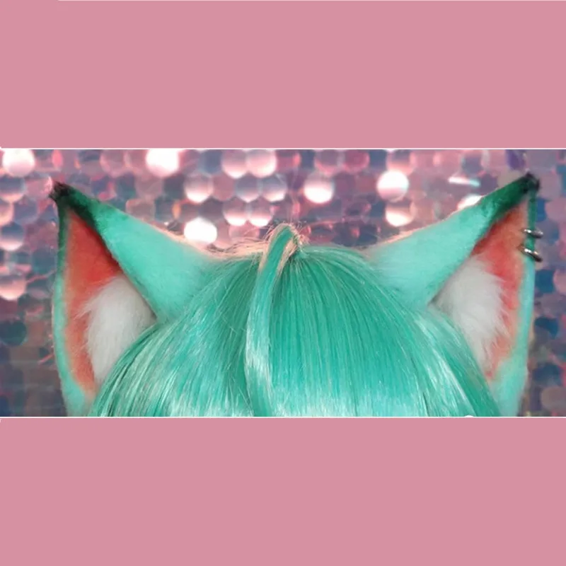 New Cosplay Costume headwear  cat ears For Girl Women Custom Wig clip hairhoop  hairband bow