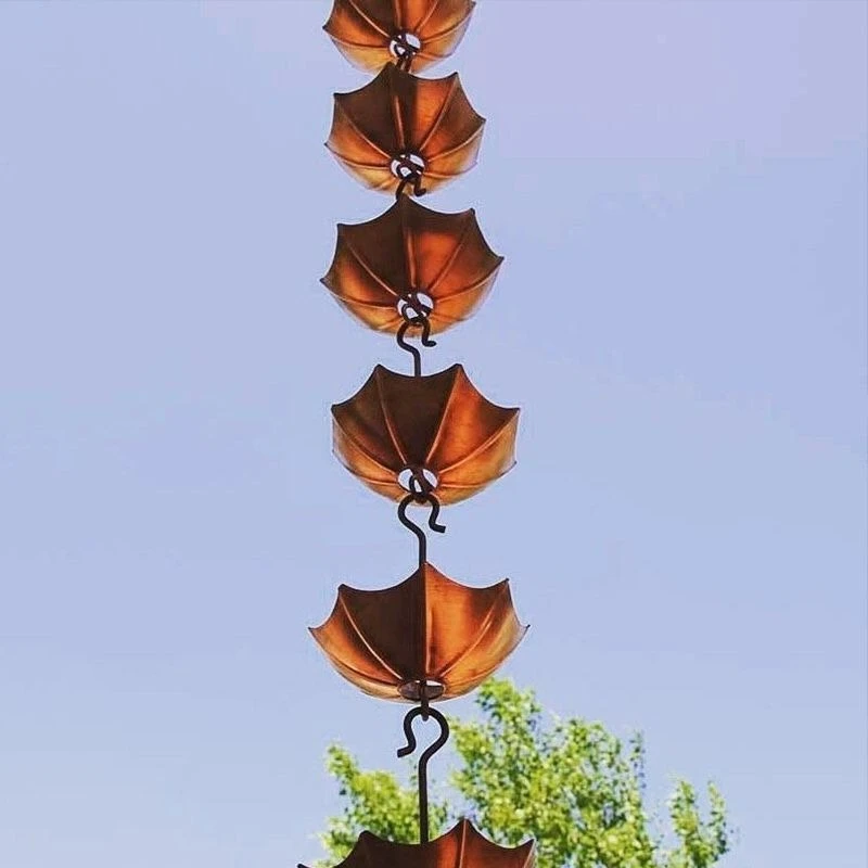 Outdoor rain chain Japanese eaves drainage chain, villa courtyard rain chain