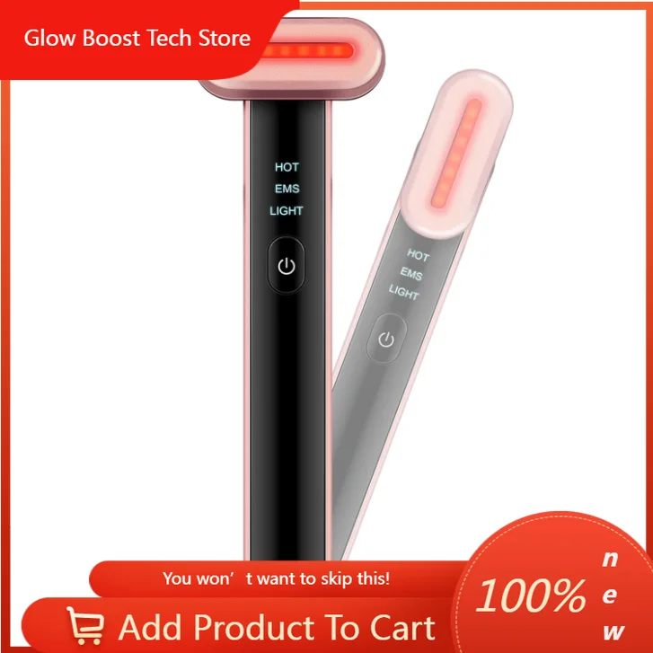 

NYSmart Library Red Light 18Rotating Head Microcurrent Facial Sculptor 7Color Led 42CHot Compress Usb Type C