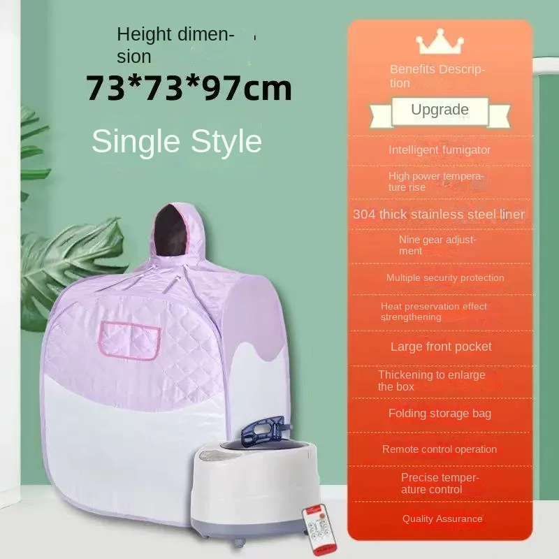 

Portable Sauna Folding Steam Sauna Room large Tent with Steam Generator Lose Weight Detox Therapy Steam Fold Sauna Cabin