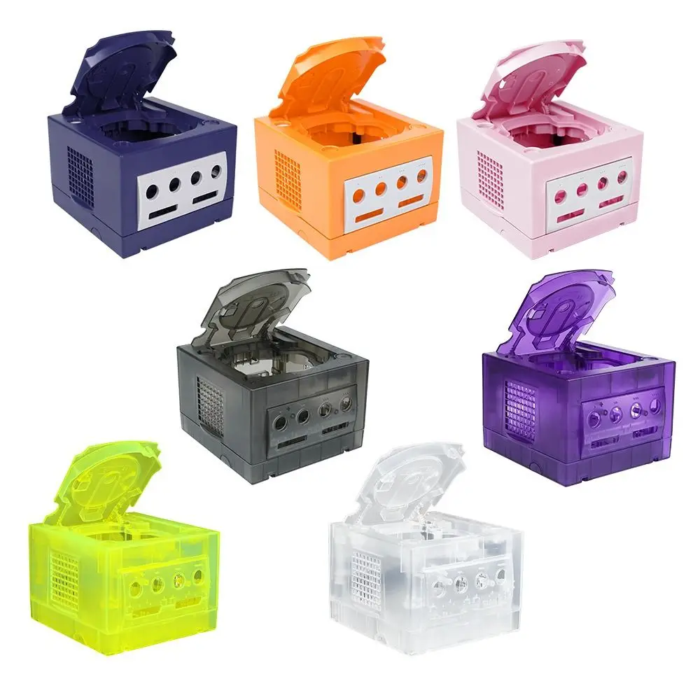 เปลี่ยนสวมใส่คอนโซลโปร่งใสหลายสีเกมคอนโซลเกมเปลือกสําหรับ Gamecube/NGC
