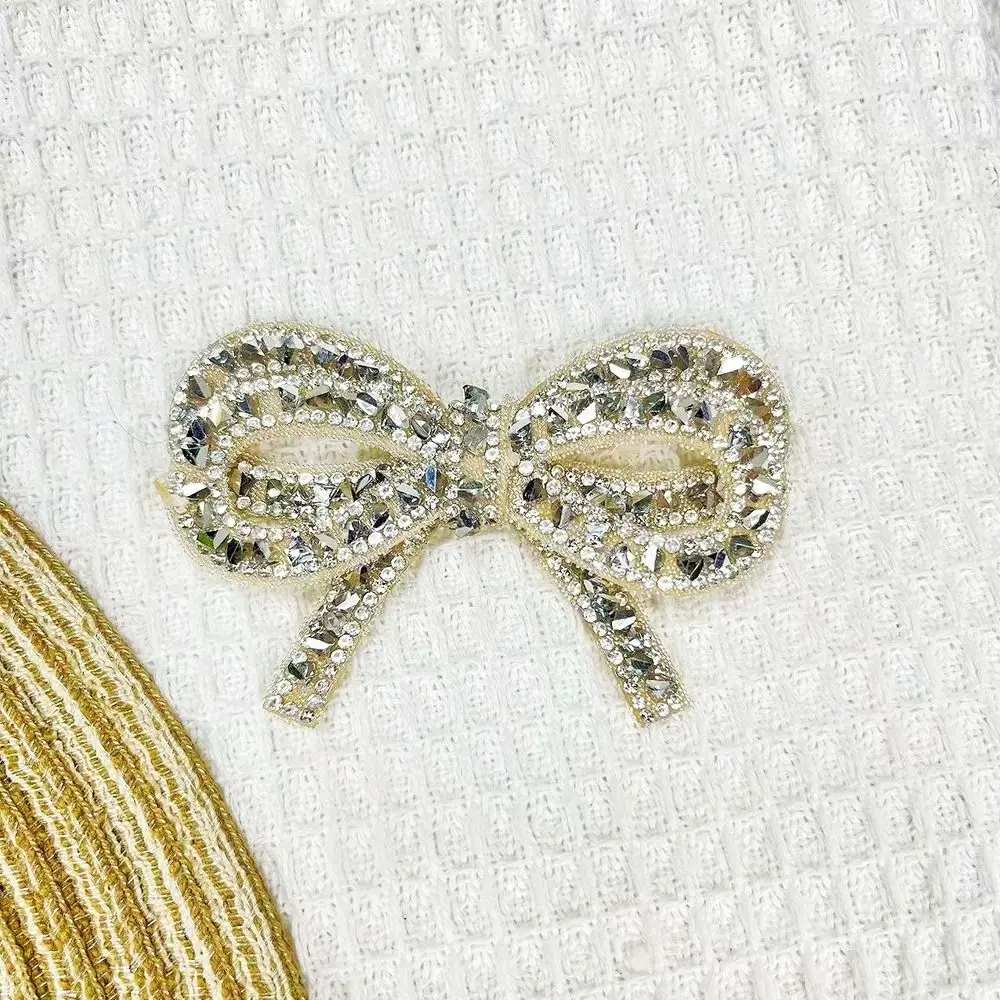 

1PC Glass Crystal Women Shoes Decorations Bow Design Shiny Shoes Flower Jewelry DIY Bag/Clothing Decoration Bow Shoes Charm