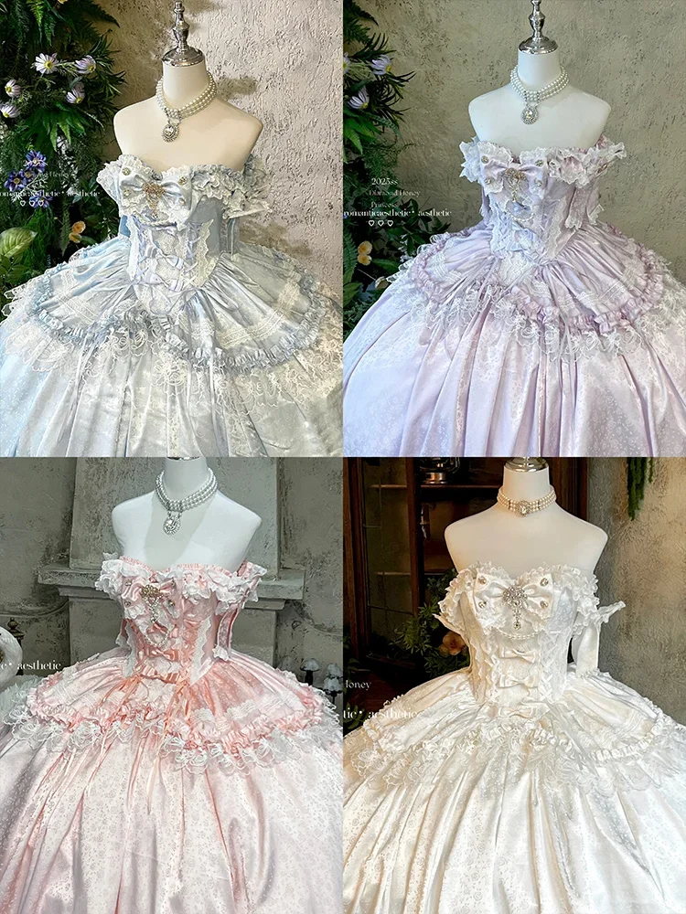 Robe Maxi de mariage pour femmes, tenue de princesse élégante, coupe cintrée, épaules dénudées, pour cérémonie romantique, Bar Mitzvah, nouvelle collection été