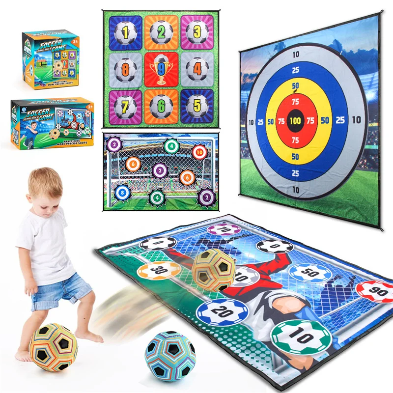 Indoor Children Floor Game Toy Multiplayer Competition Sports Party Game Toy Door Frame Fabric Football Floor Toy for Kid Adult