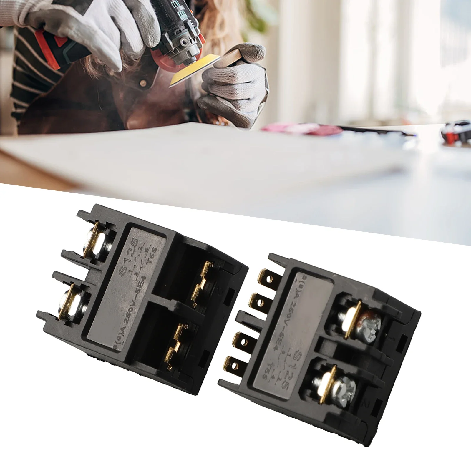 

Boost The Efficiency Of Your For Angle Grinder With This Push Button Switch 2PCS Replacement Accessory For Productivity