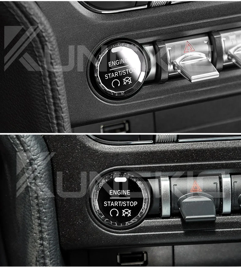 Auto-Start-Motor-Stoppschalter Zündknopf Ersatz für Ford Mustang 2015 2016 2017 2018 2019 2020 2021 2022 2023 – Detail 12