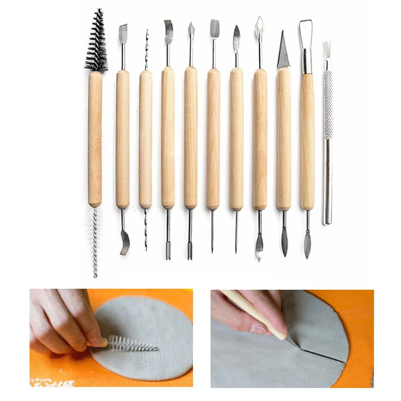 43pcs Polymer Clay Tools Ceramics Clay Sculpting Tools Kits Air Dry Clay Tool Set for Adults Kids