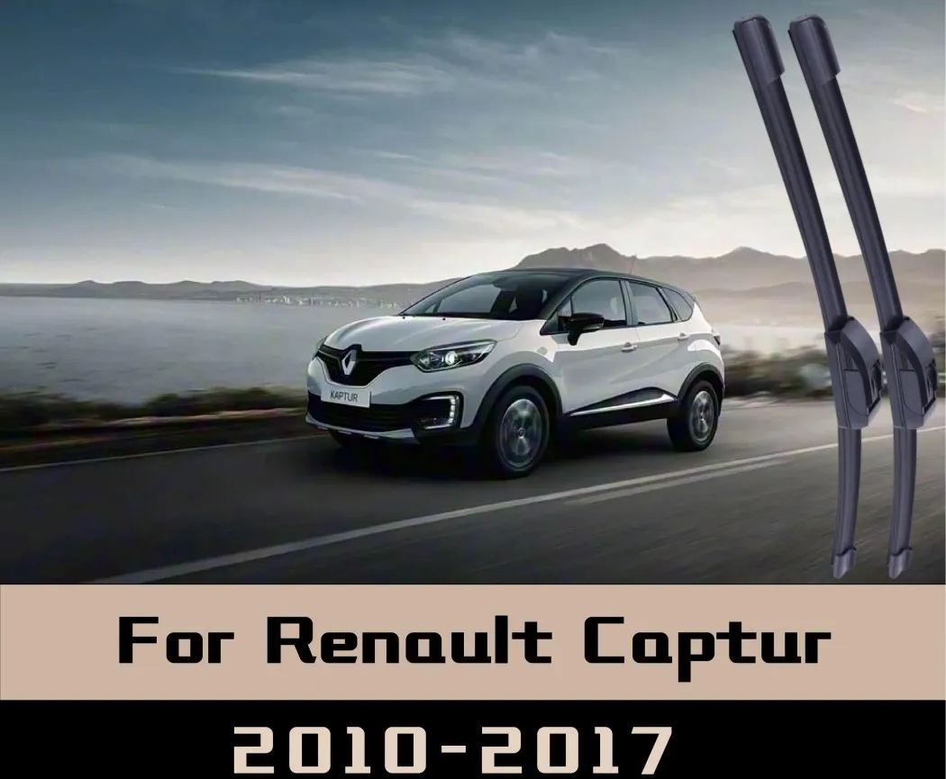 

2Pcs For Renault Captur 2010-2017 Wiper Front Wiper Blades Windshield Windscreen Window Brushes Boneless front wipers