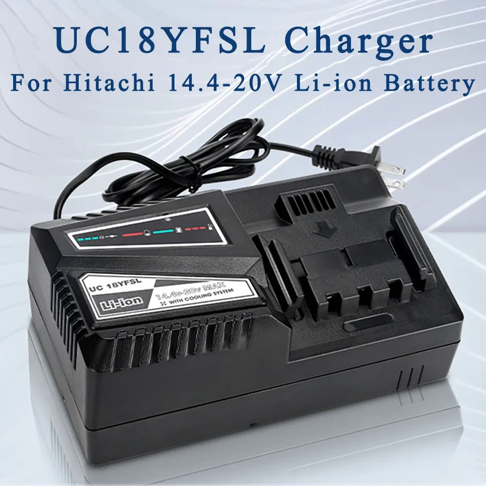 UC18YSFL Li-ion Battery Charger Charging Current 4.5A For Hitachi 14.4V 18V BSL1830 BSL1430 Electric Drill Screwdriver Accessory