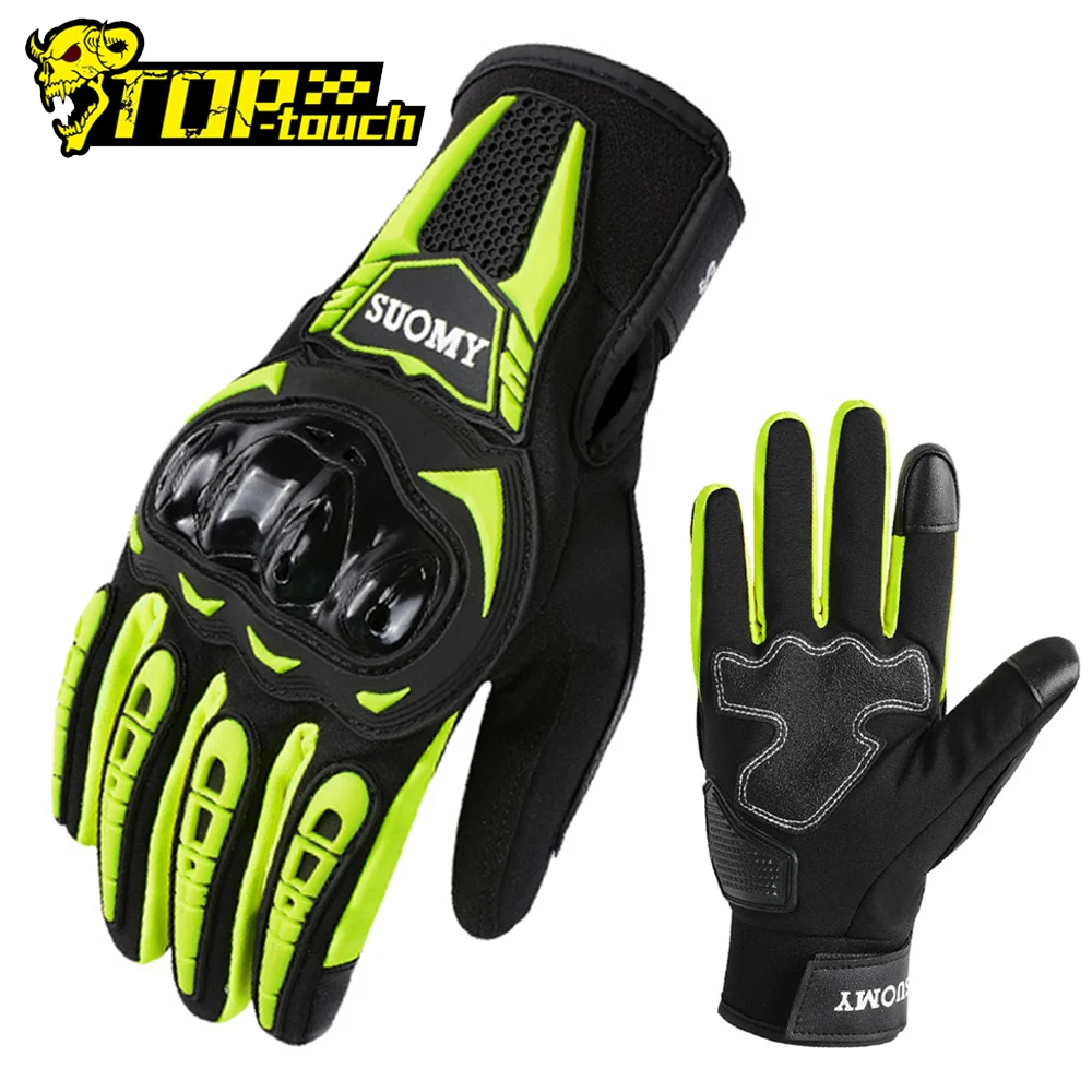 Guanti da Moto impermeabili guanti da Moto invernali con ispessimento caldo guanti protettivi Anti-caduta guanti da Moto Touch Screen