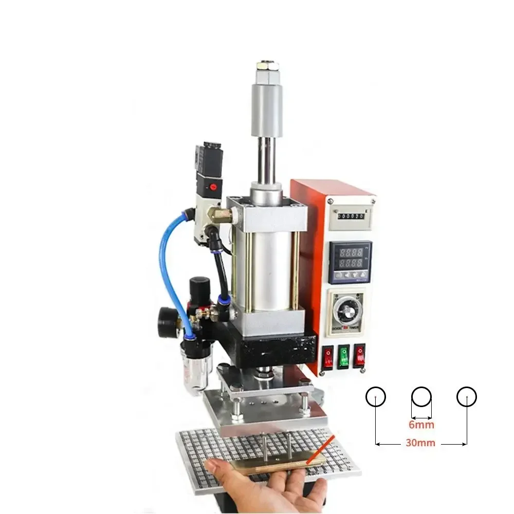 Pneumatic Digital Hot Foil Stamping Machine for Leather Bronzing Machine Leather Logo T Slot Hot-foil-stamping-machine