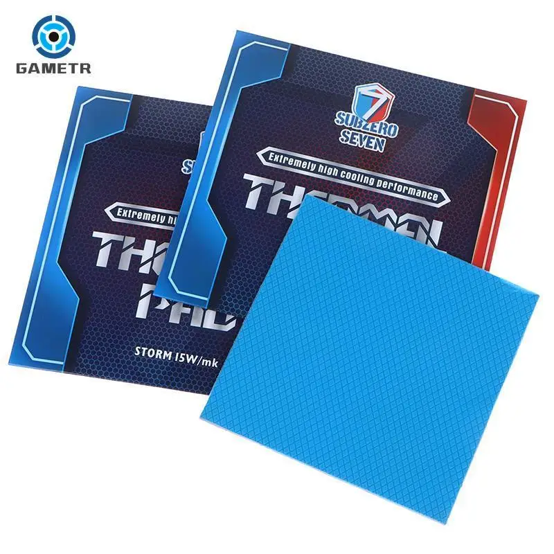 12.8W/MK Thermal Pad Non-Conductive GPU Card Water Cooling Thermal Mat For CPU CPU PS4 SSD Thermal Pad Silicone Grease Pad