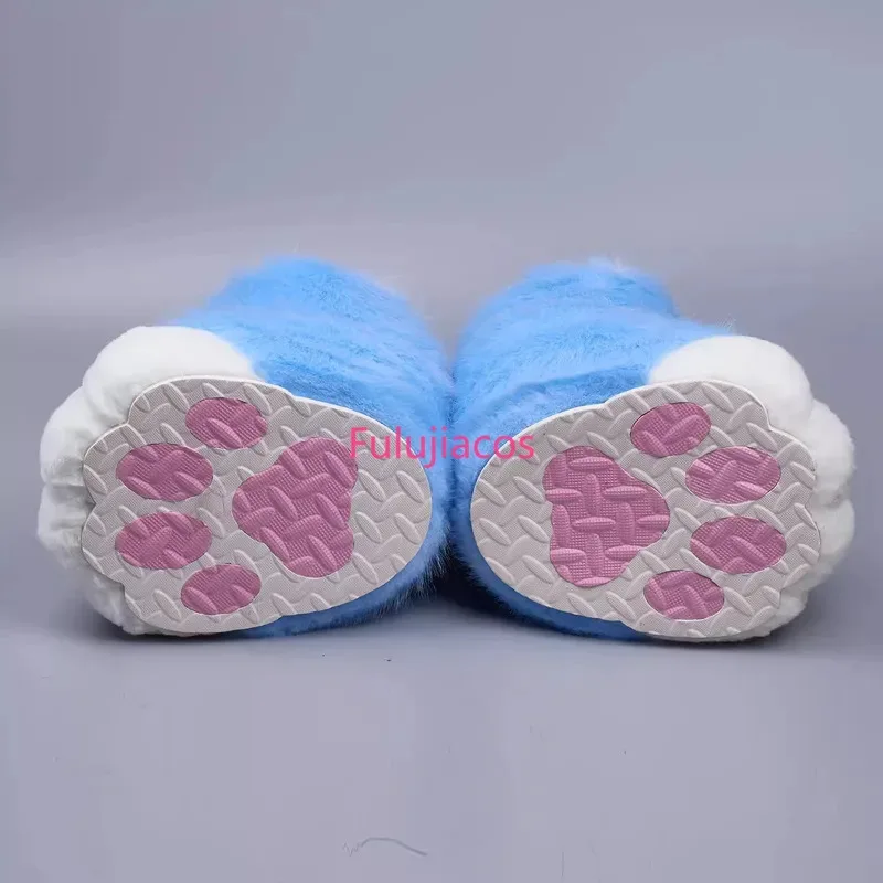 

CyNew Fursuit Cosplay Paw Shoes Furry Fursuit Cosplay Rubbit Cat Boots Cute Fluffy Animal Manga Party Cos Wearable Costume