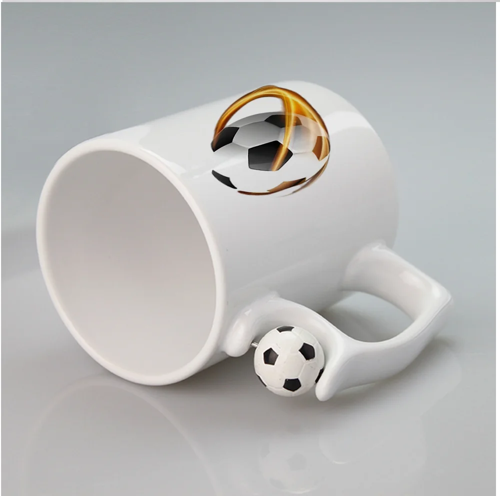 แก้วกาแฟเซรามิกพร้อมลายลูกฟุตบ - 3D Printing Watch บทวิจารณ์และราคา