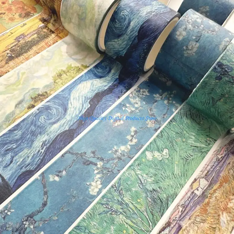 u2je scrapbooking شريط زخرفي 30 مم عريض عتيق الطلاء شريط نمط النمط للاصطدام صور ألبوم المجلة مجلة المجلة