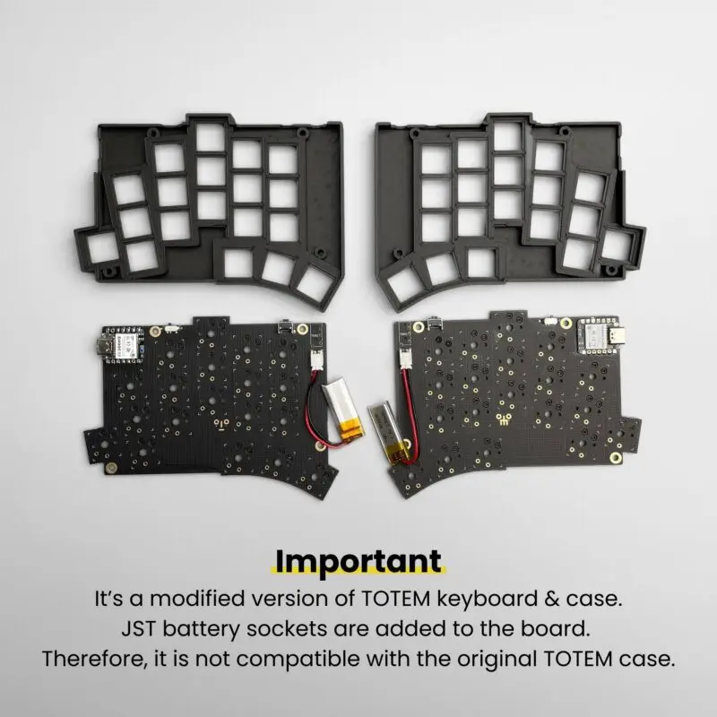 TOTEM 38key 로우 프로파일 분할 기계식 키보드 핫 스왑 가능 키트 PLA 케이스 Kailh Choc V1 Bluetooth 무선 별도 키보드 썸네일 4