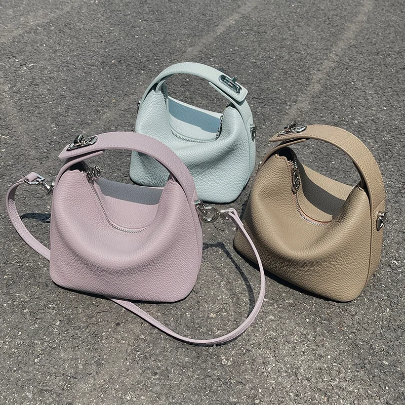 Armpit Bento Bag 2026 Tote Design Casual Shoulder Crossbody Bag Genuine Leather Lipstick Box Niche Cosmetic Organizer Essentials - view 2
