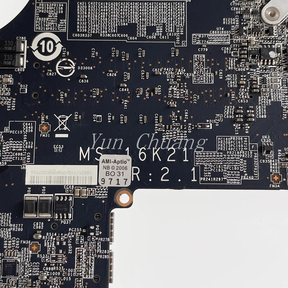 MS-16K21 Mainboard For MSI GS63VR 7RF MS-16K2 Laptop Motherboard