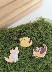 Mini Doggy Pins - Hard Enamel Pin