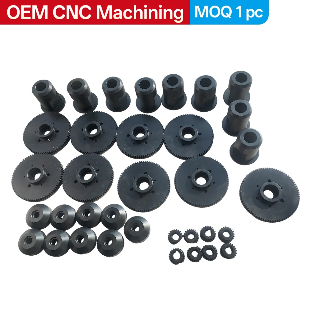 

CNC Precision-Machined Gear Assemblies | Metal Transmission Gear Sets | Custom Mechanical Parts Machining (Engineering Plastics)