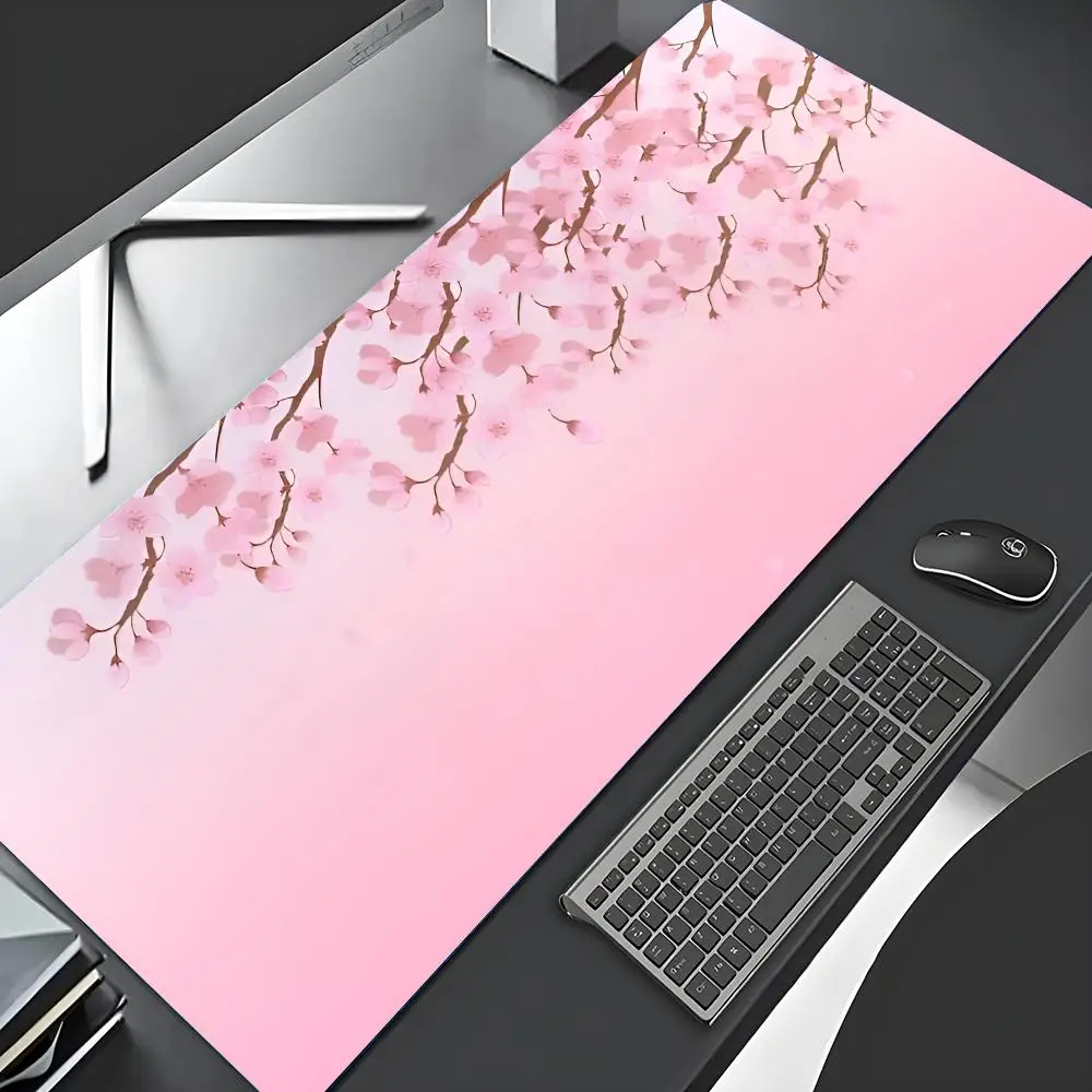 

Japan Cherry Blossom Mouse Pad XXL Pink Laptops Gaming Deskmat Sakura Mousepad Anime Office Carpet Gamer Keyboard Computer Desks