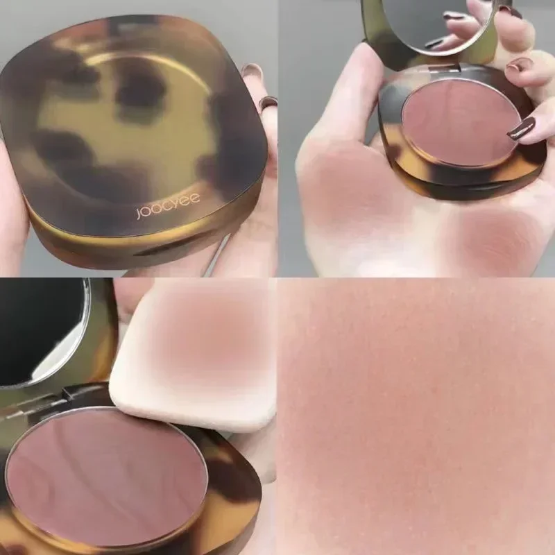 JOOCYEE cara colorete contorno de mejillas cosméticos mate maquillaje desnudo paleta de rubor resaltar crema colorete tinte polvo prensado coreano
