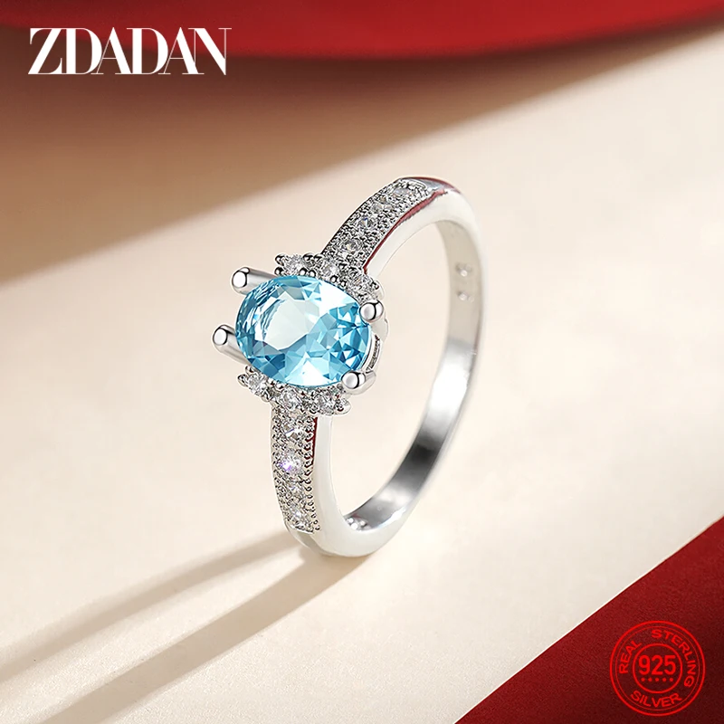 Authentic 925 Sterling Silver Square CZ Finger Ring