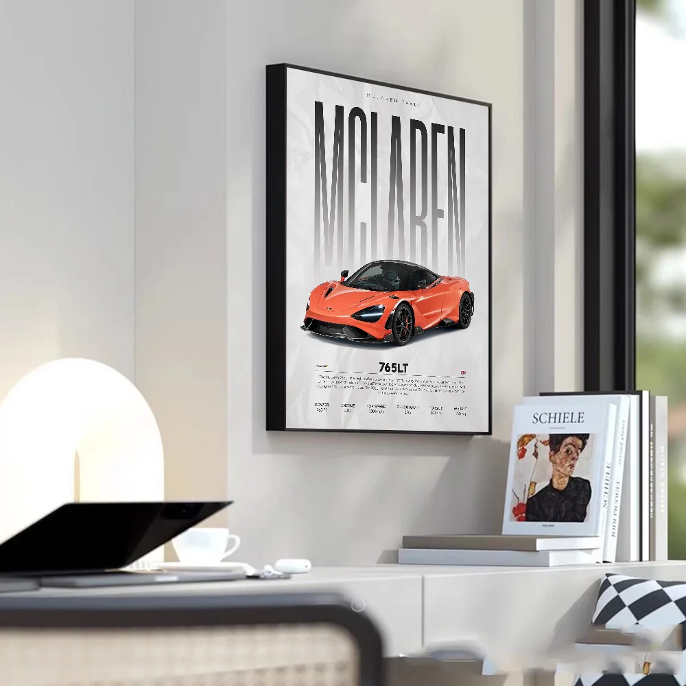 السيارات الشهيرة P1 765LT F8 SVJ 488 ملصق جدار الفن طباعة ملصق ديكور جدارية ديكور المنزل الحديث هدية عيد ميلاد غير المؤطرة