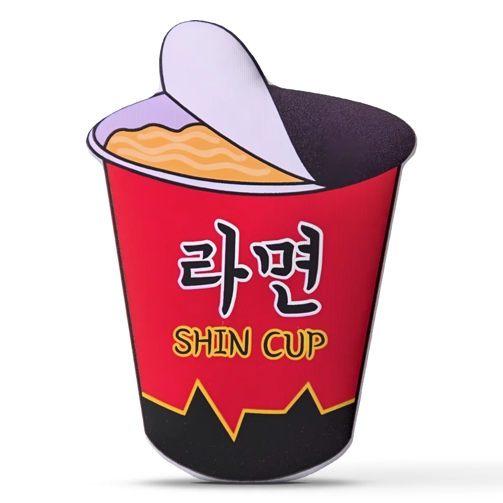 Korean Ramen Noodle Cup Shaped Stuffed Throw Pillow Instant Noodle Cushion Asian Food Kitchen Decor Sofa Accent Gift Idea