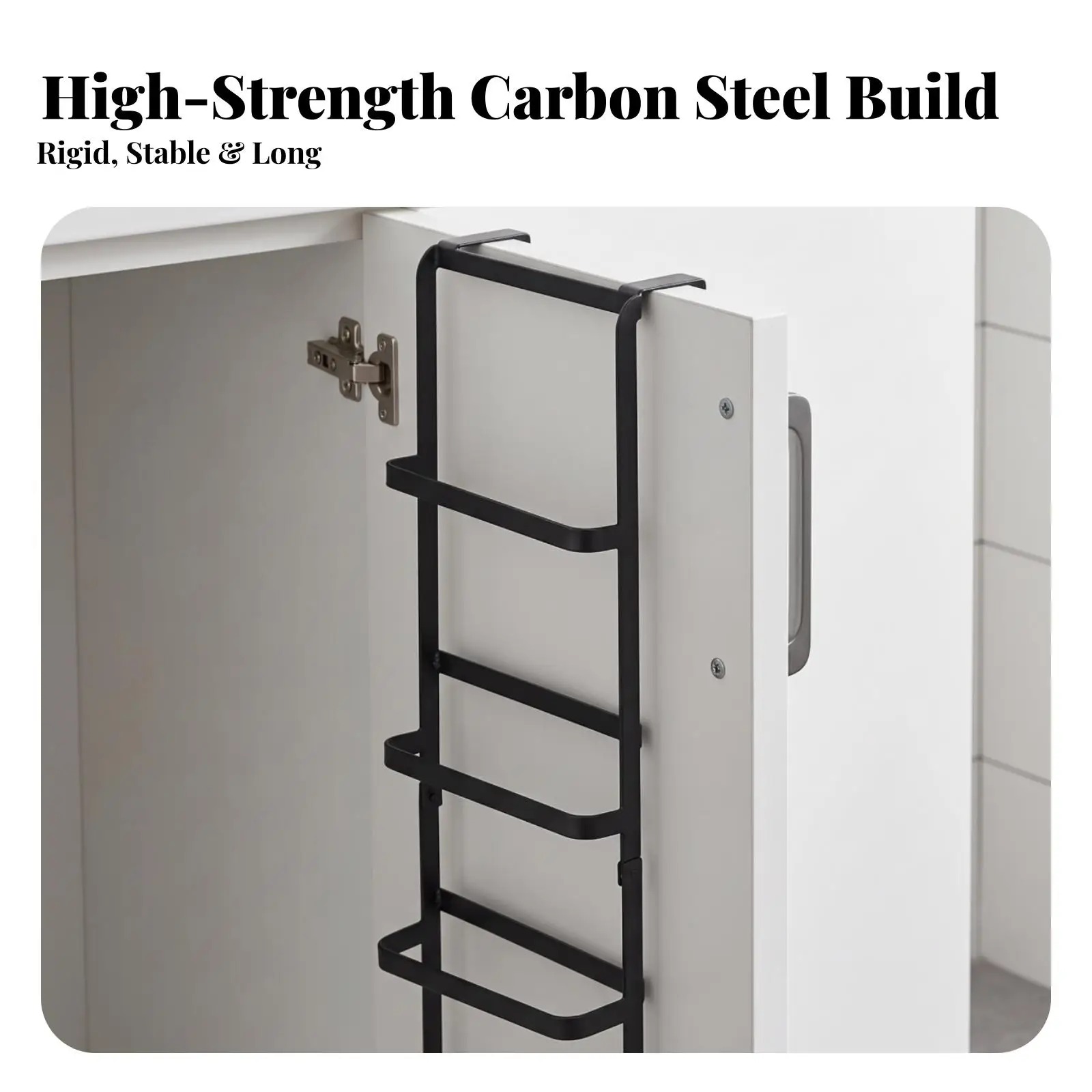 Wall Hanging Shoe Rack Carbon Steel 4 Tier Slipper Storage Organizer Narrow Vertical Space Saving Holder for Entryway Closet